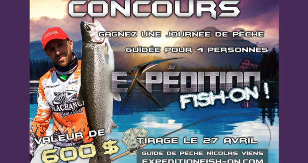 Une journée de pêche pour 4 personnes de 600$