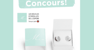 Une paire de boucles d'oreilles de l'espoir de Leucan