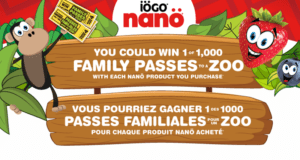 1000 Laissez-passer familial pour le zoo