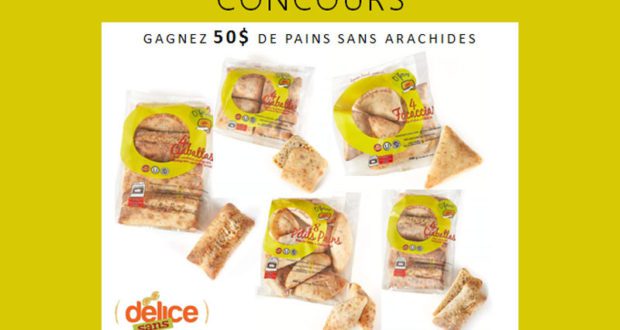 50$ de pains sans arachides Oforno