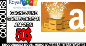 Carte cadeau Amazon de 50$