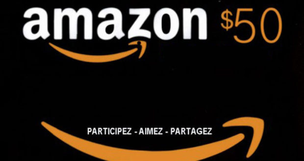 Carte cadeau Amazon de 50$