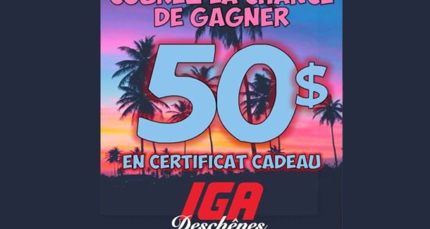 Carte-cadeau IGA de 50$