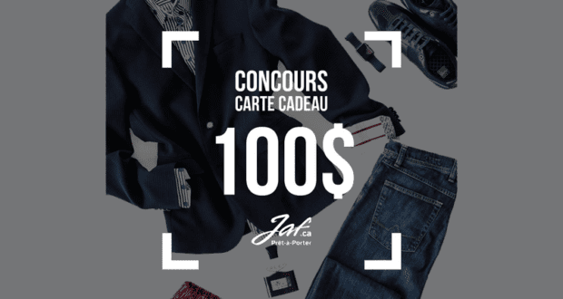 Carte-cadeau Jaf de 100$