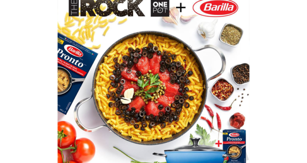 Casseroles profondes The Rock One Pot et des pâtes Barilla