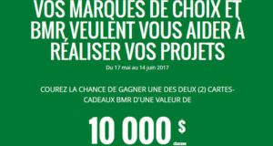 Deux montants de 10000$ en cartes-cadeaux BMR