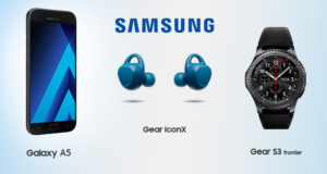 Galaxy A5, Gear IconX et Gear S3 Frontier