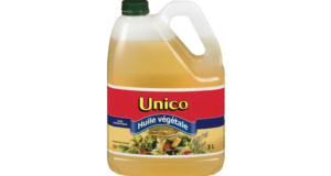 Huile végétale Unico 3L à 3,99$