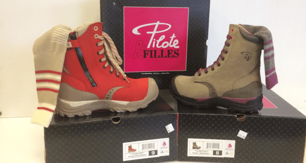 Paires de bottes de travail de la collection pilote et filles