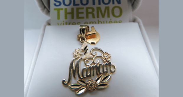 Pendentif Maman en or 10k