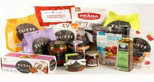 Sac d’épicerie rempli de fines gourmandises