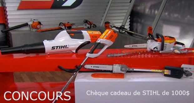 Un Chèque cadeau de STIHL de 1000$