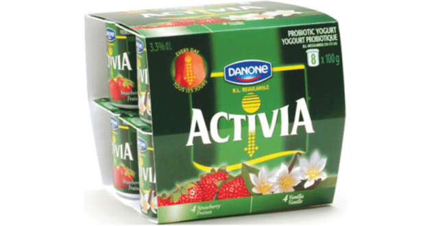 Yogourt Activia de Danone 8x100g à 1.98$