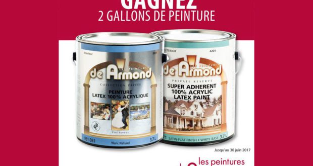 2 gallons de peinture Armond