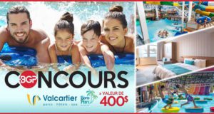 400$ applicable au Bora Parc du Village Vacances Valcartier