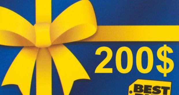 Carte-cadeau Best Buy de 200$