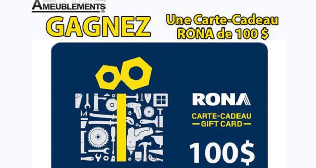 Carte-cadeau Rona de 100$