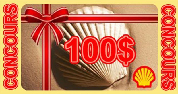 Carte cadeau Shell de 100$