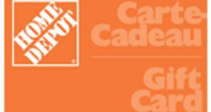 Carte-cadeau de 200 $ chez Home Depot