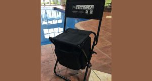 Chaise pliante avec glacière incluse