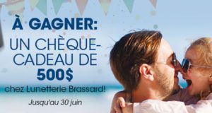Chèque-cadeau Lunetterie Brassard de 500$