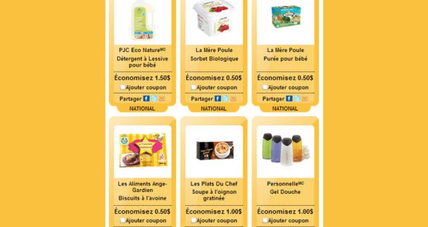 Coupons rabais Couponclick