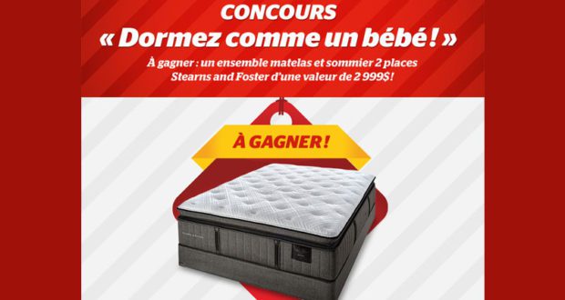 Ensemble matelas et sommier 2 places Stearns and Foster