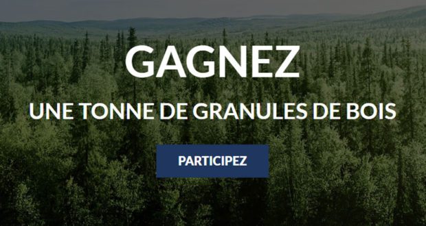 Gagnez 1 tonne de granules de bois