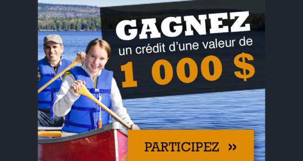 Gagnez un crédit de 1000$ dans une pourvoirie de Charlevoix