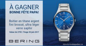 Montre Bering à boitier en titane argent