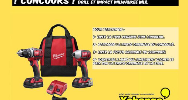 Un ensemble de drill et impact Milwaukee M18