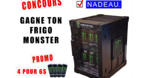 Un frigo de marque Monster Energy