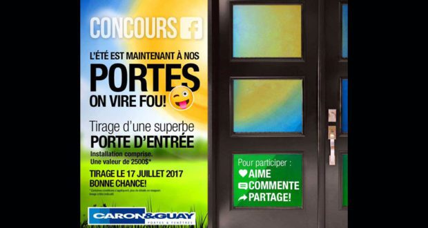 Une porte d'entrée de 2500$ (installation comprise)