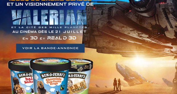 1000$ de crème glacée Ben & Jerry’s