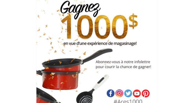 1000$ en vue d'une expérience de magasinage