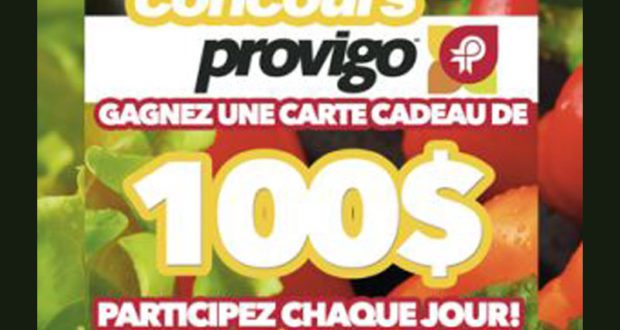 Carte-cadeau de 100$ chez Provigo