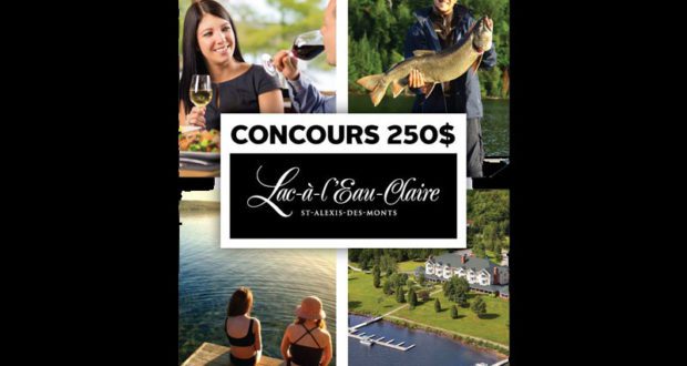 Carte cadeau de 250$ à l'Auberge Lac-à-l'Eau-Claire