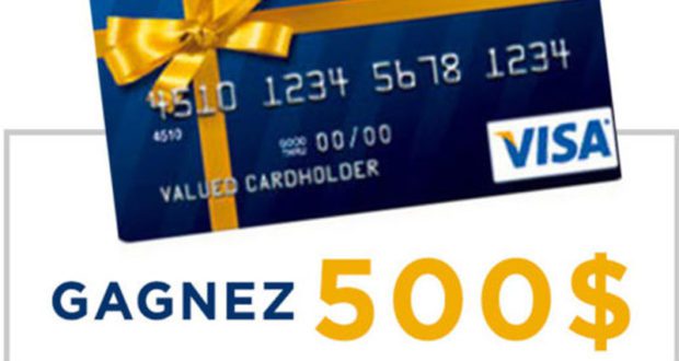 Carte prépayée de 500 $