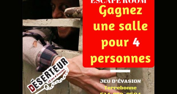 Laissez passer pour 4 personnes Déserteur Le jeu d'évasion