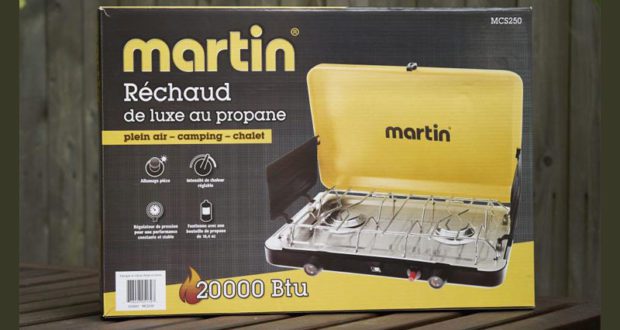 RÉCHAUD DE LUXE au propane de marque Martin 20 000 btu