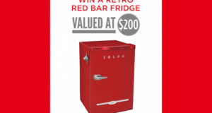 Réfrigérateur rouge rétro