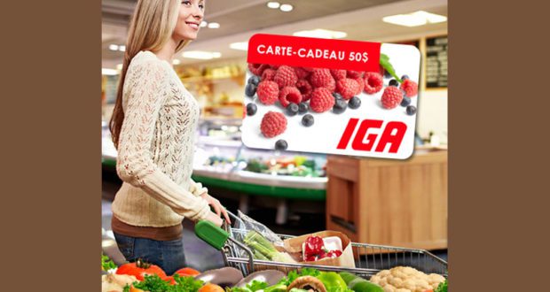 Une Carte-cadeau IGA de 50$