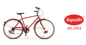 Vélo rouge sous la marque SAPUTO