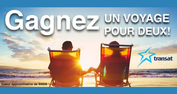 Voyage pour 2 personnes sous le soleil, offert par Transat