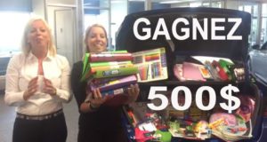 500$ en fournitures scolaire