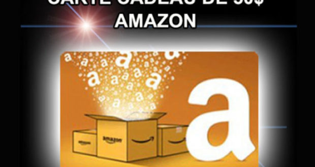 Carte cadeau Amazon 50 $ ou remise en espèces Paypal