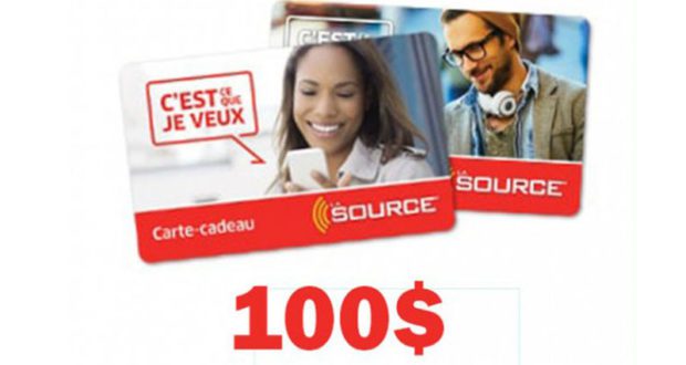 Carte-cadeau La Source de 100$