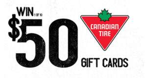 Cartes-cadeaux Canadian Tire de 50 $
