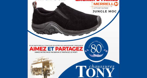 Deux paires de chaussures Jungle Moc de marque Merrell