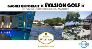 Forfait Évasion Golf pour 2, signé Manoir du Lac William